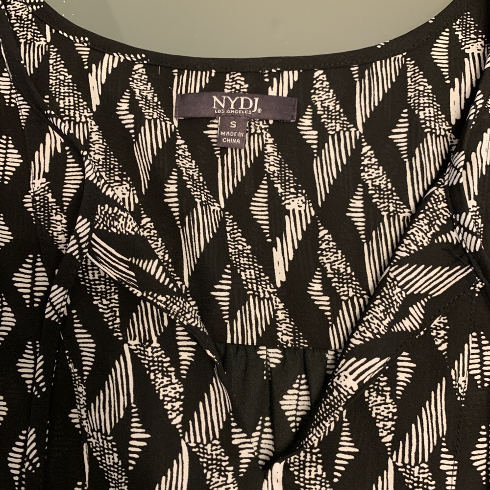 NYDJ Boho Tribal Peasant Blouse EUC - Picture 4 of 8